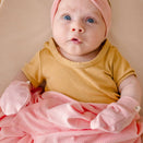 Kiin Baby Bamboo Stretch Mittens - Peony