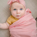 Kiin Baby Bamboo Stretch Swaddle - Peony