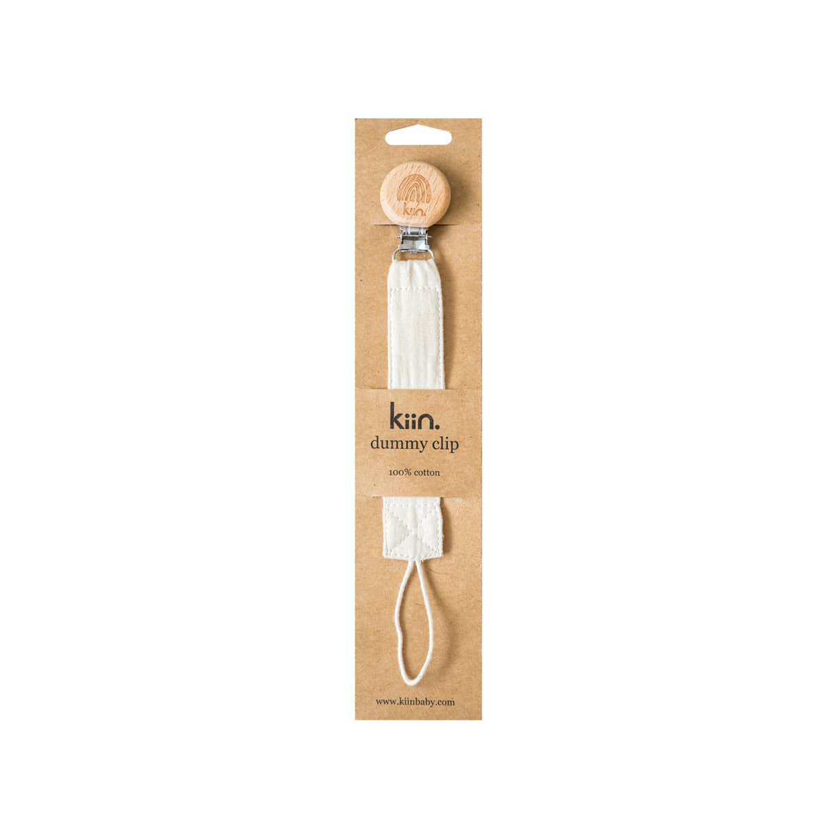 Kiin Baby Cotton Dummy Clip - Ivory