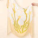 Kiin Baby Organic Muslin Swaddle - Fleur - Warm Oat
