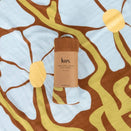 Kiin Baby Organic Muslin Swaddle - Fleur - Umber