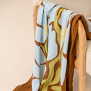 Kiin Baby Organic Muslin Swaddle - Fleur - Umber