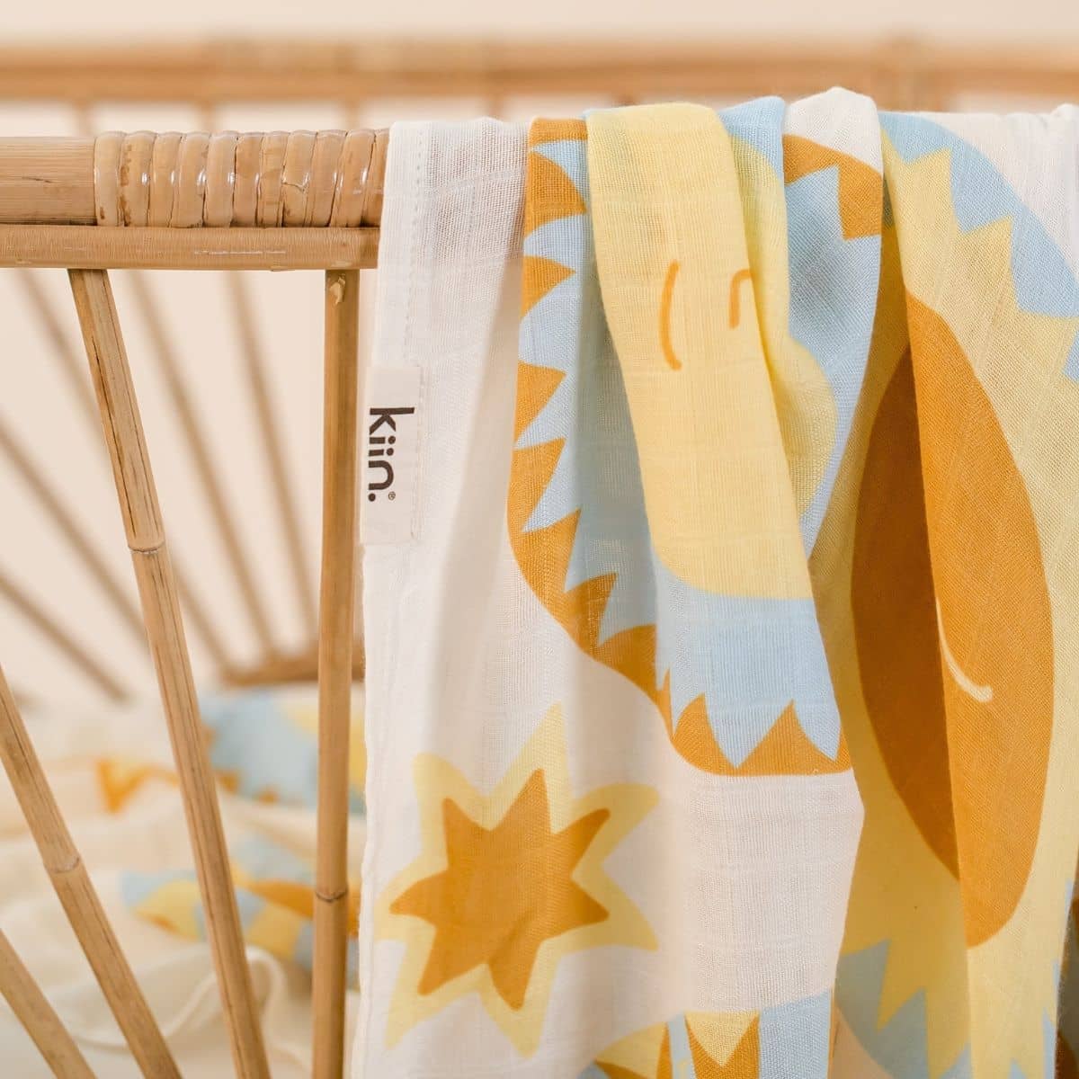 Kiin Baby Organic Muslin Swaddle - Sunny Day