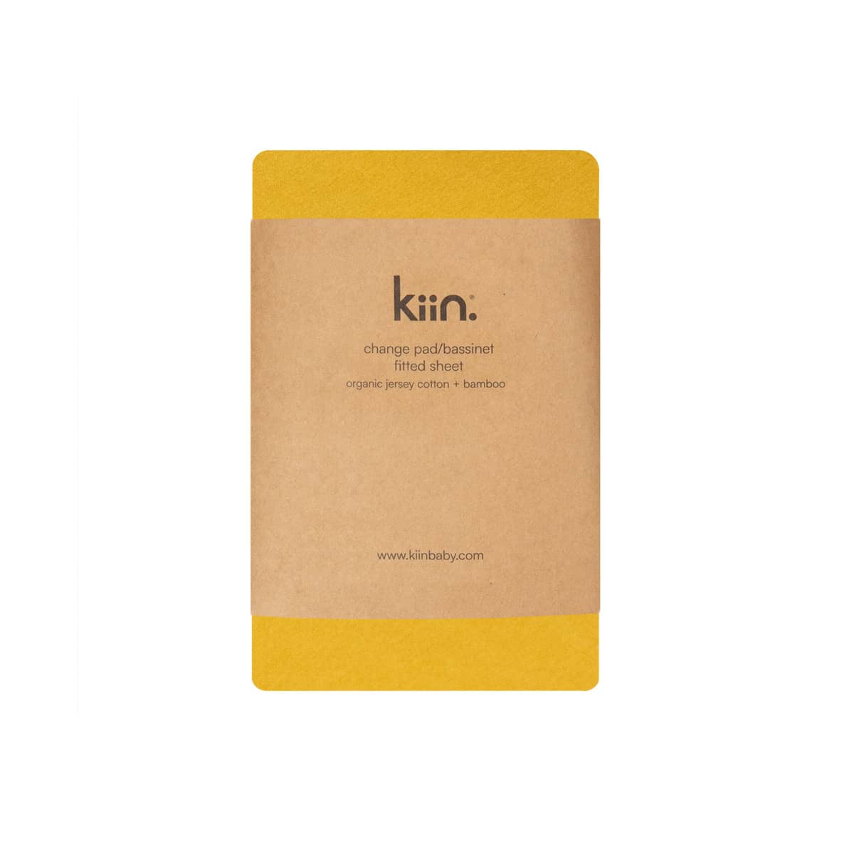 Kiin Baby Organic Change Pad / Bassinet Sheet - Mustard