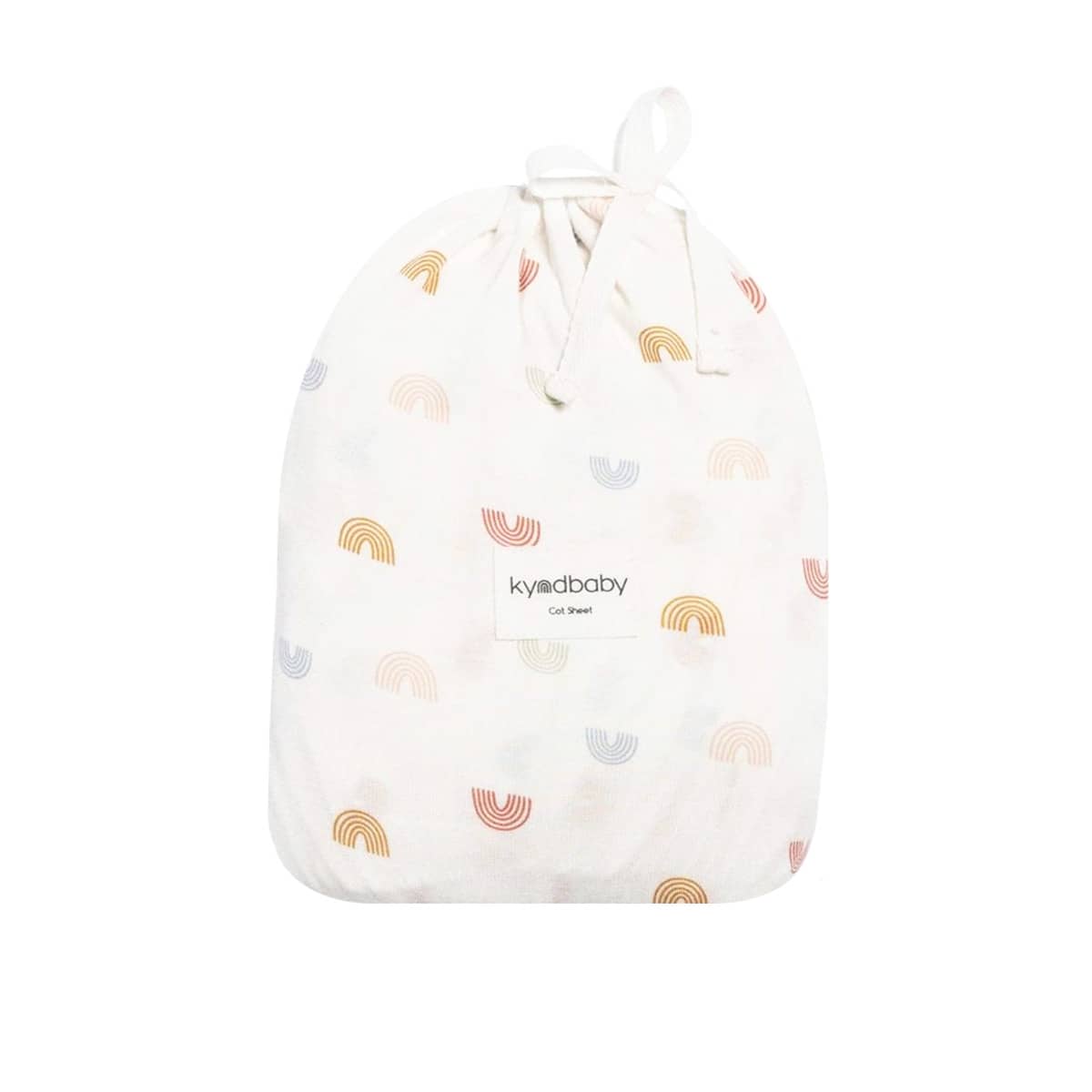 Kynd Baby Fitted Cot Sheet - Over The Rainbow
