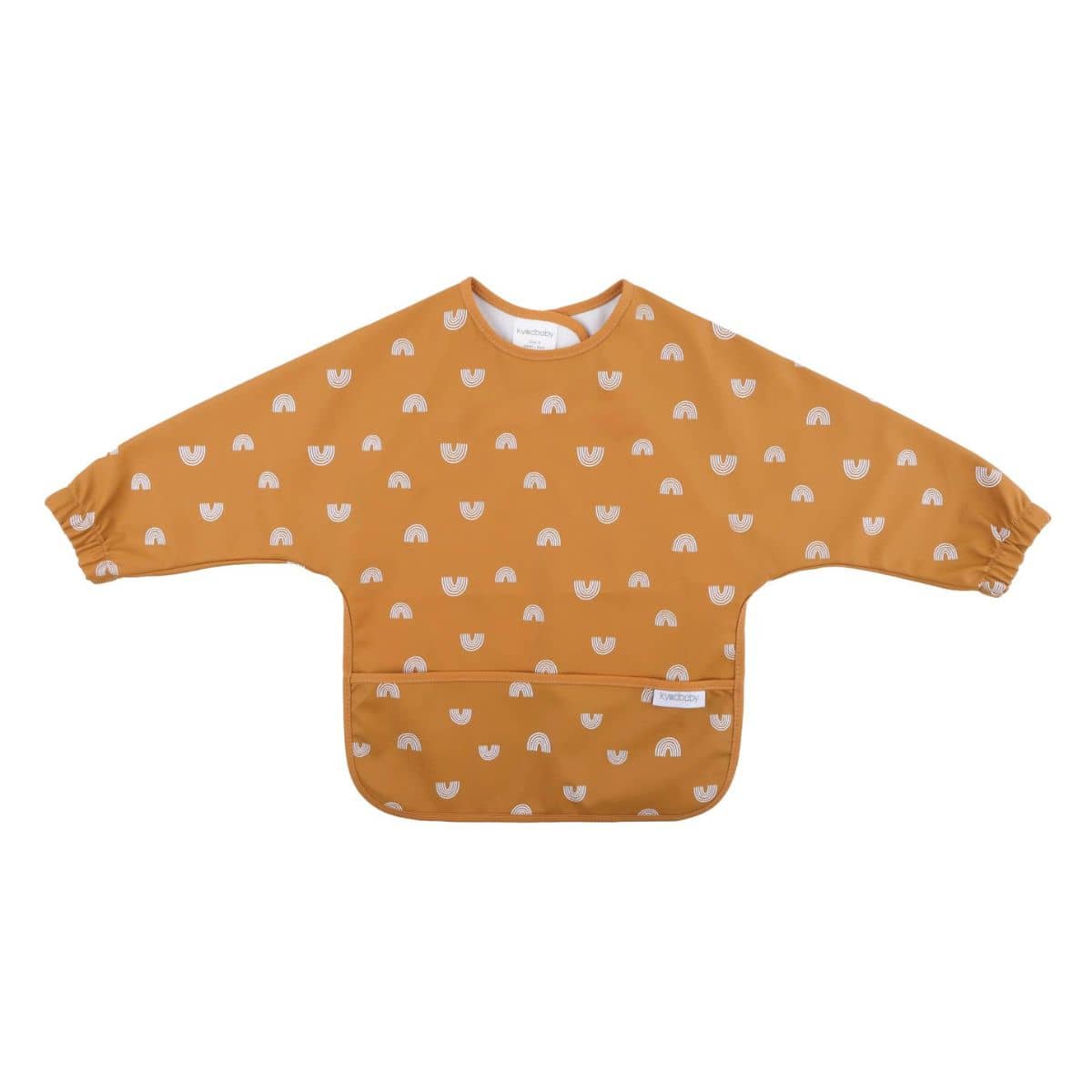 Kynd Baby Sleeved Messy Bib - Caramel Rainbow