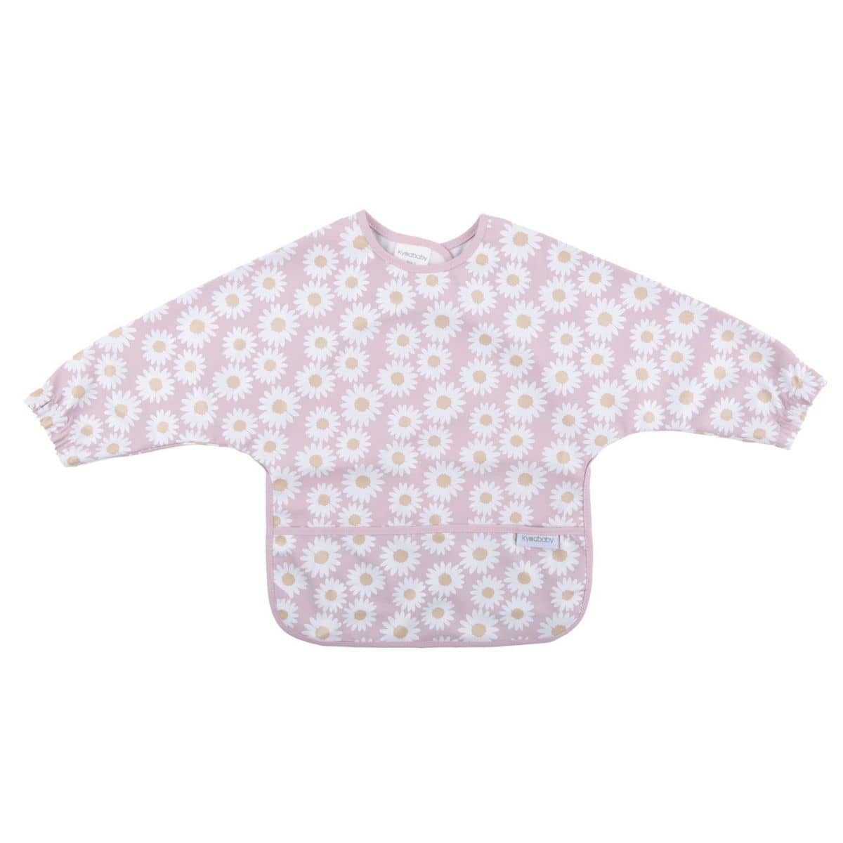 Kynd Baby Sleeved Messy Bib - Lilac Daisy