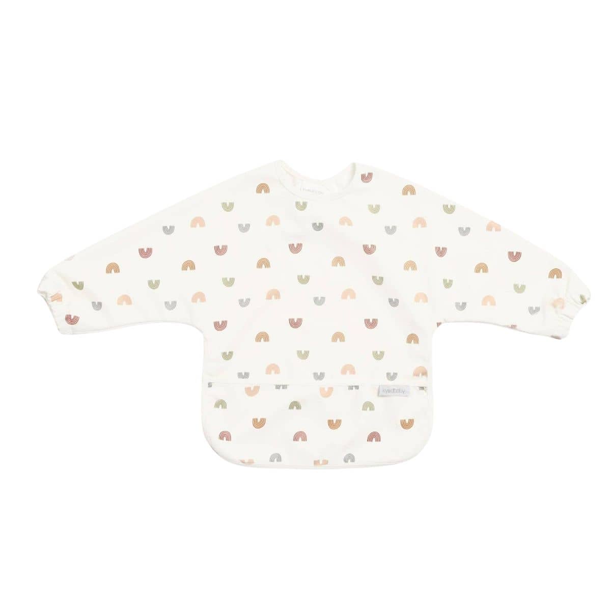 Kynd Baby Sleeved Messy Bib - Over the Rainbow Powder