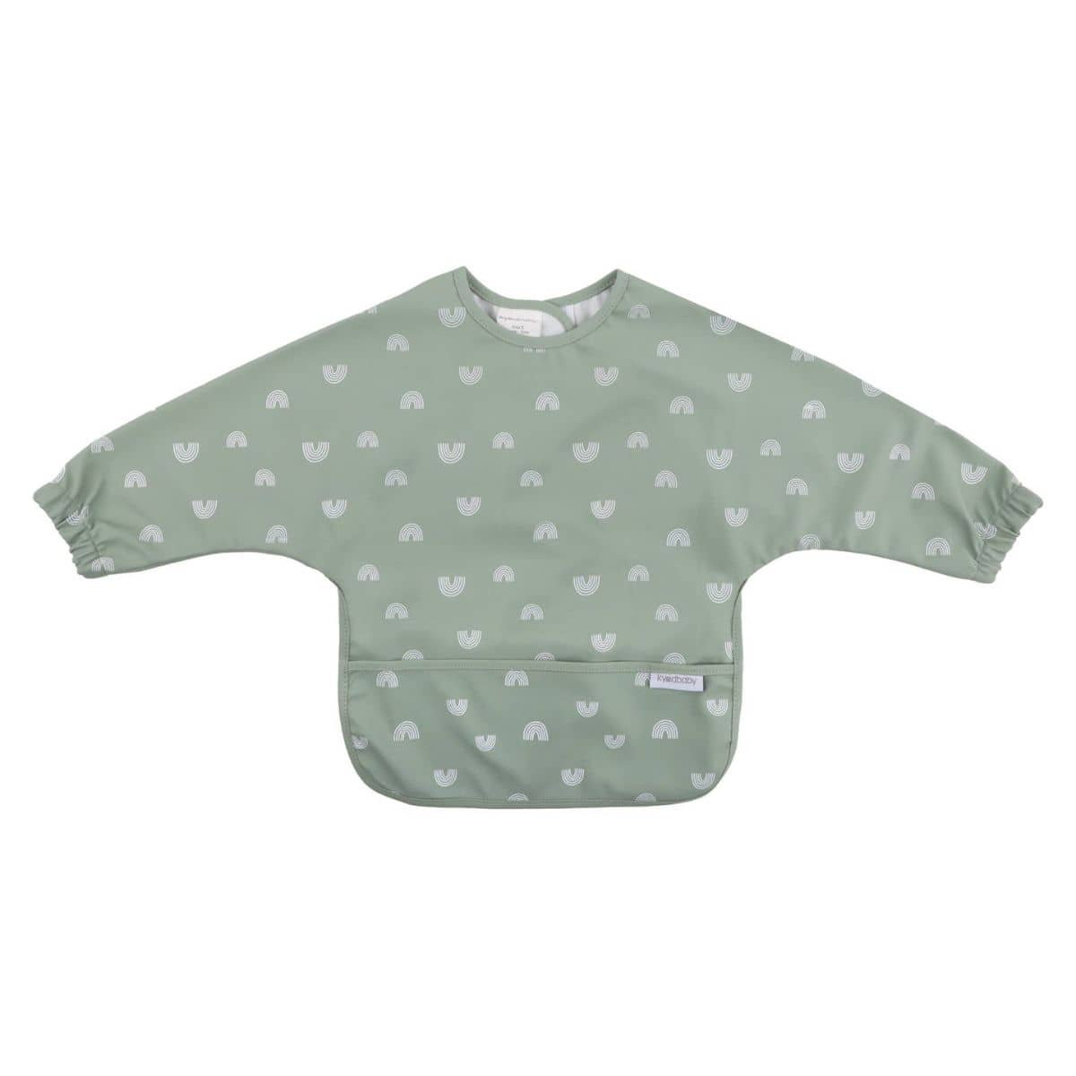 Kynd Baby Sleeved Messy Bib - Sage Rainbow