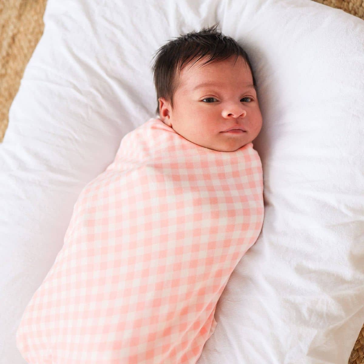 Kynd Baby Large Stretchy Swaddle - Petal Gingham