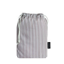 Little Human Linens Waterproof Change Pad / Co-Sleeper Bassinet Sheet - Mocha Pinstripe