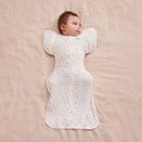 Love to Dream Transition Swaddle UP 0.2 TOG Organic Cotton - White Starlight