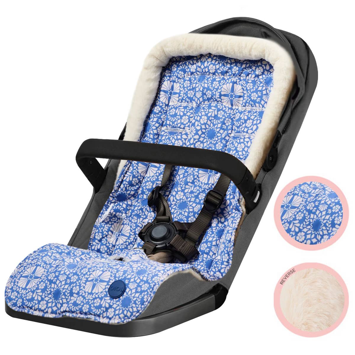 OiOi Reversible Cozy Fleece Pram Liner Moroccan Tile – babyshop