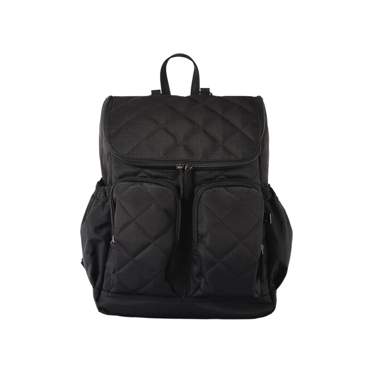 OiOi Diamond Quilt Nappy Backpack Black – babyshop