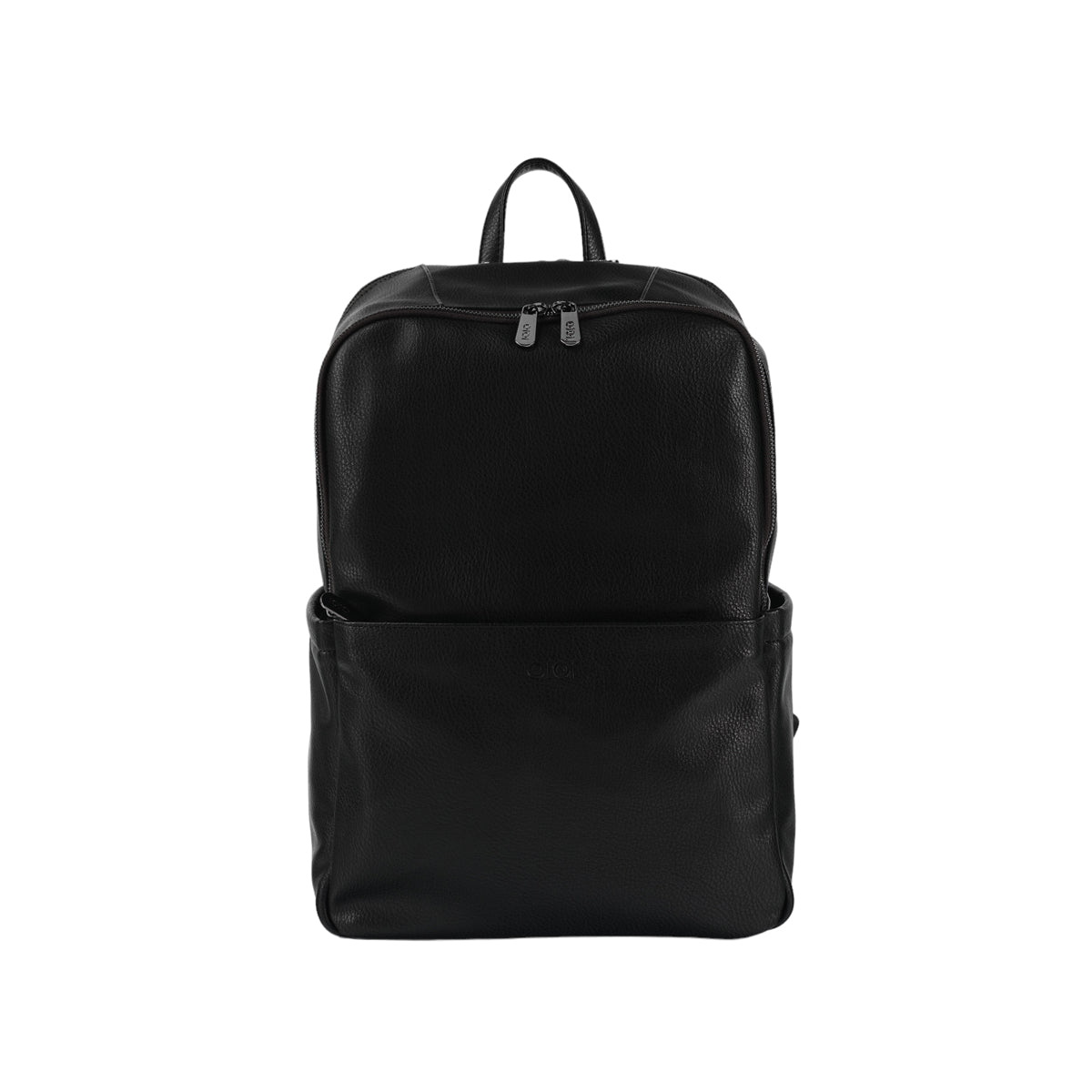 OiOi Faux Leather Multitasker Nappy Backpack - Black