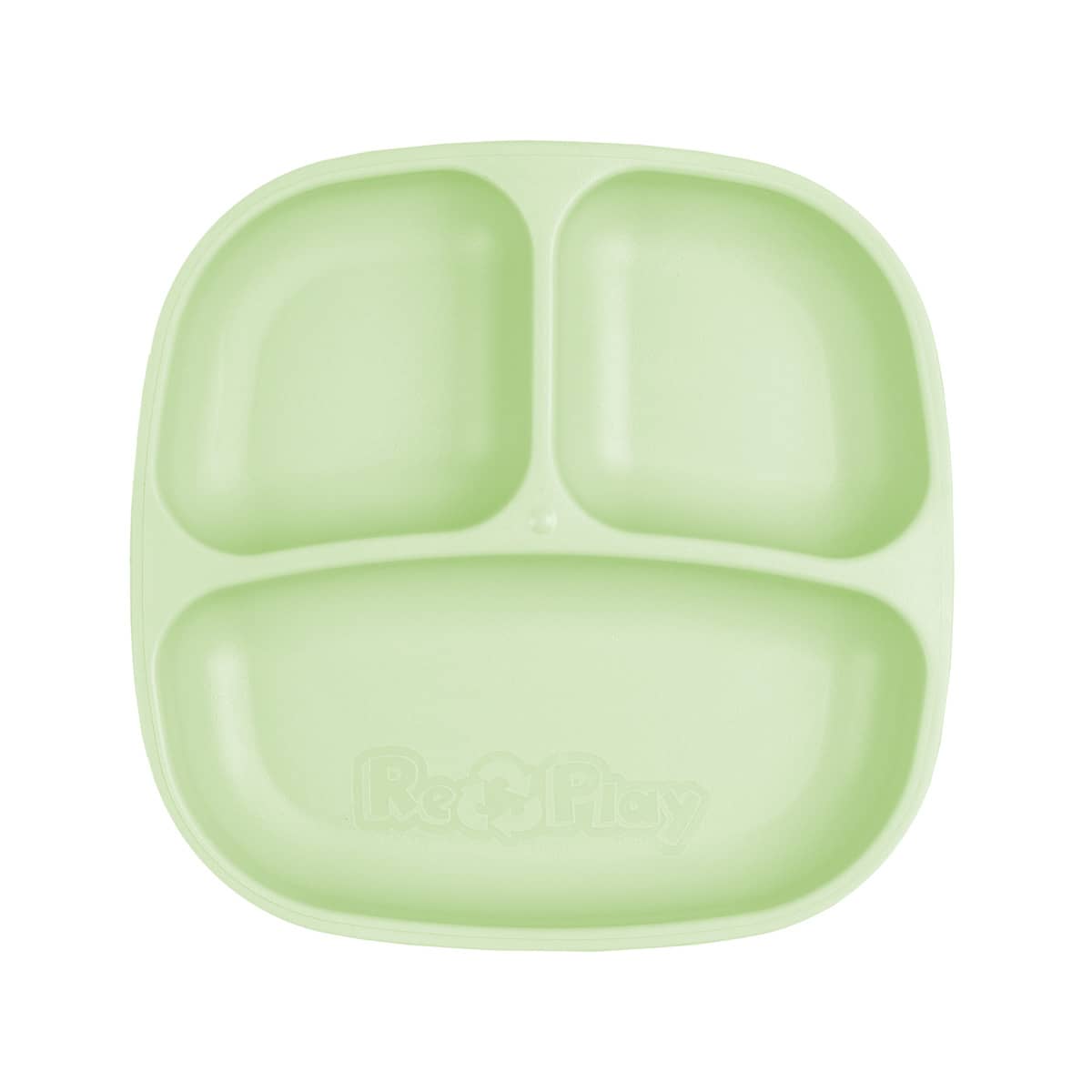 Re-Play Recycled Divided Plate - Leaf Green