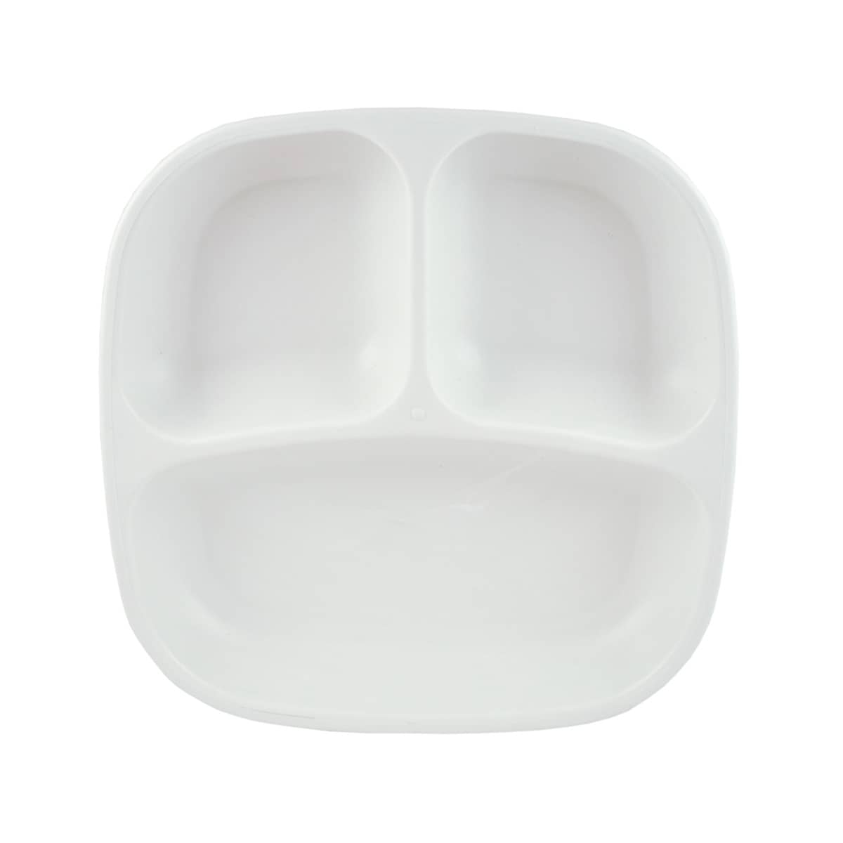 Re-Play Recycled Divided Plate - White