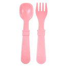 Re-Play Recycled Fork and Spoon Set - Baby Pink