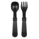 Re-Play Recycled Fork and Spoon Set - Black