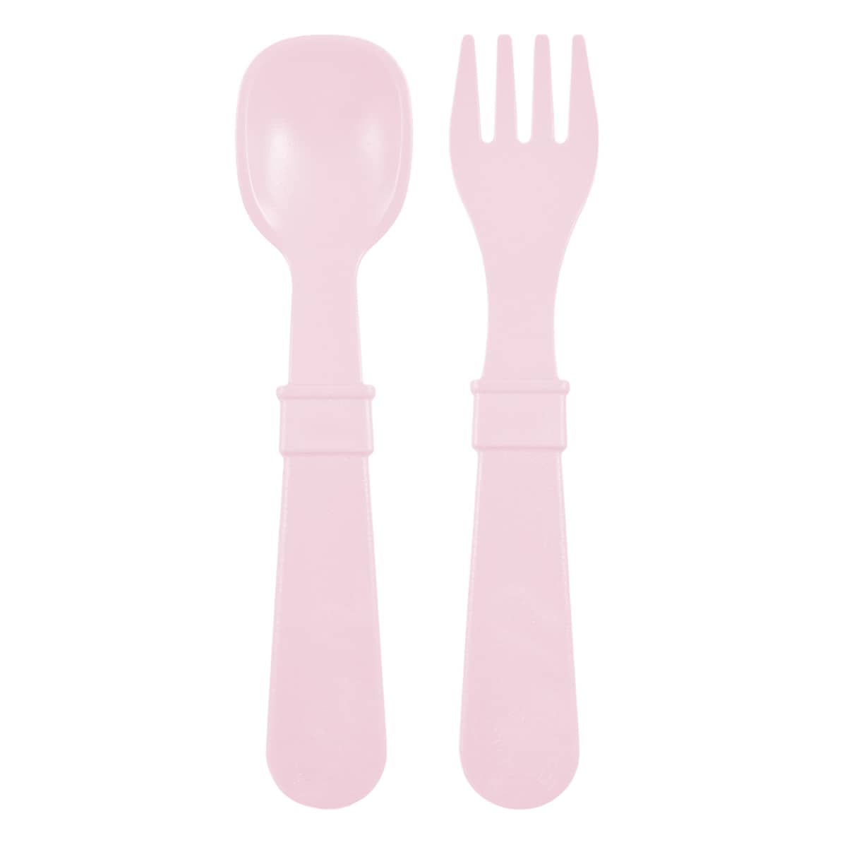 Re-Play Recycled Fork and Spoon Set - Ice Pink