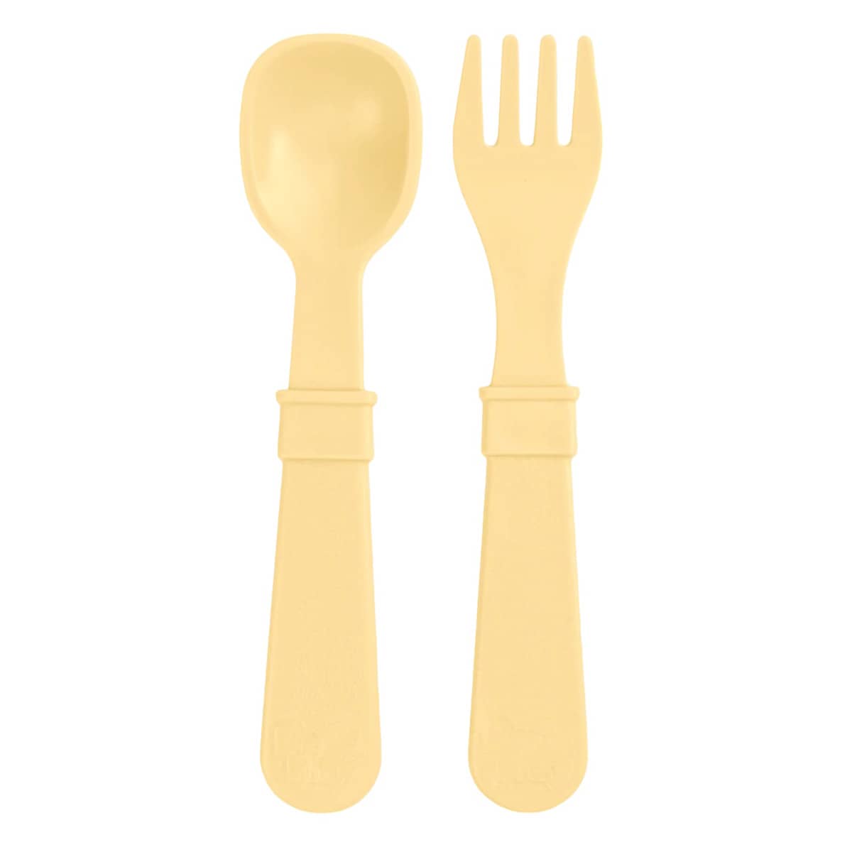 Re-Play Recycled Fork and Spoon Set - Lemon Drop