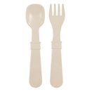Re-Play Recycled Fork and Spoon Set - Sand