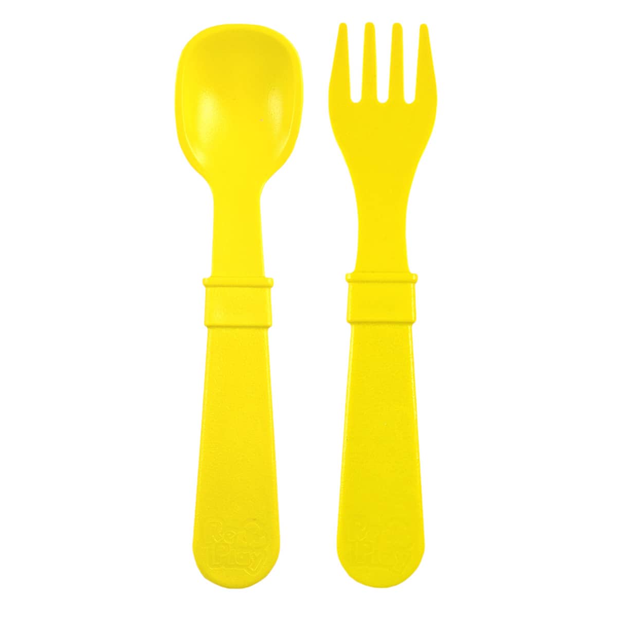 Re-Play Recycled Fork and Spoon Set - Yellow