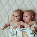 Snug as a Bub Organic Cotton Muslin Swaddle - Whimsical Pear