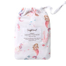 Snuggle Hunny Fitted Bassinet Sheet and Change Pad Cover - Mermaid