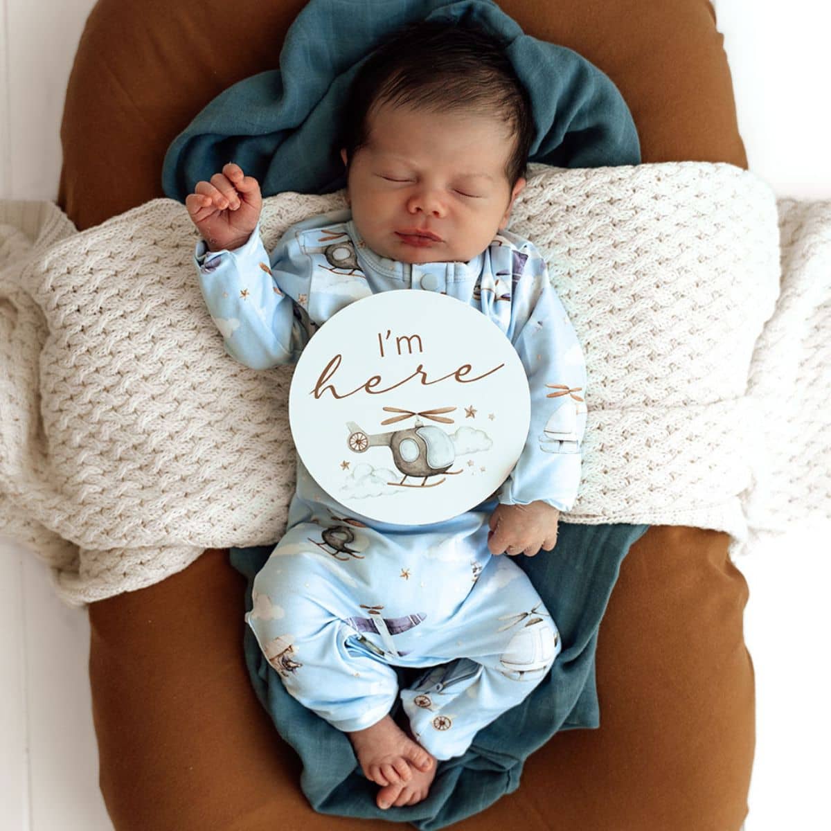 Snuggle Hunny Reversible Milestone Cards - Taking Flight and Pebble