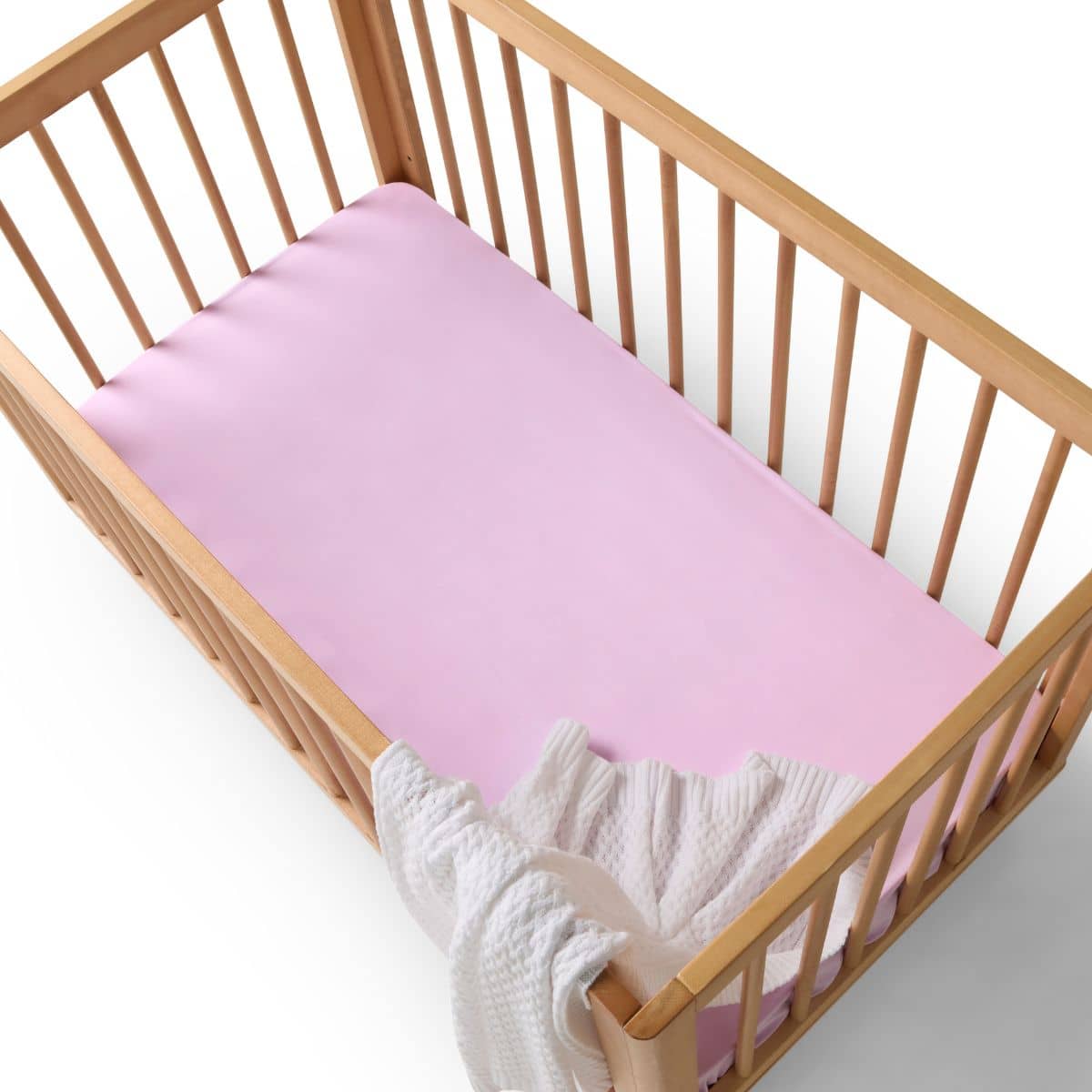 Snuggle Hunny Fitted Cot Sheet - Lilac Organic