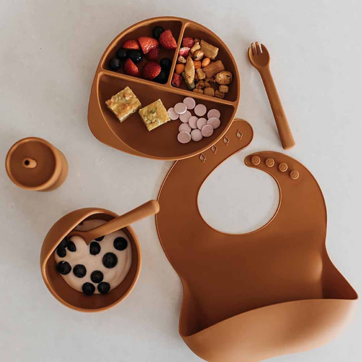 Snuggle Hunny Silicone Meal Kit - Chestnut