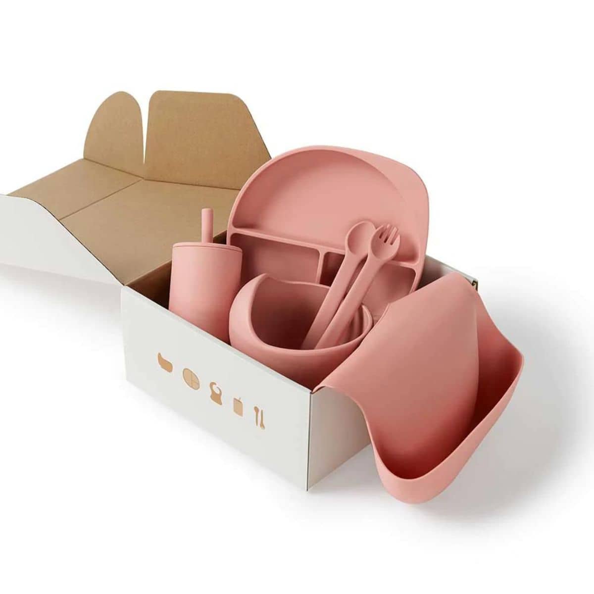 Snuggle Hunny Silicone Meal Kit - Rose