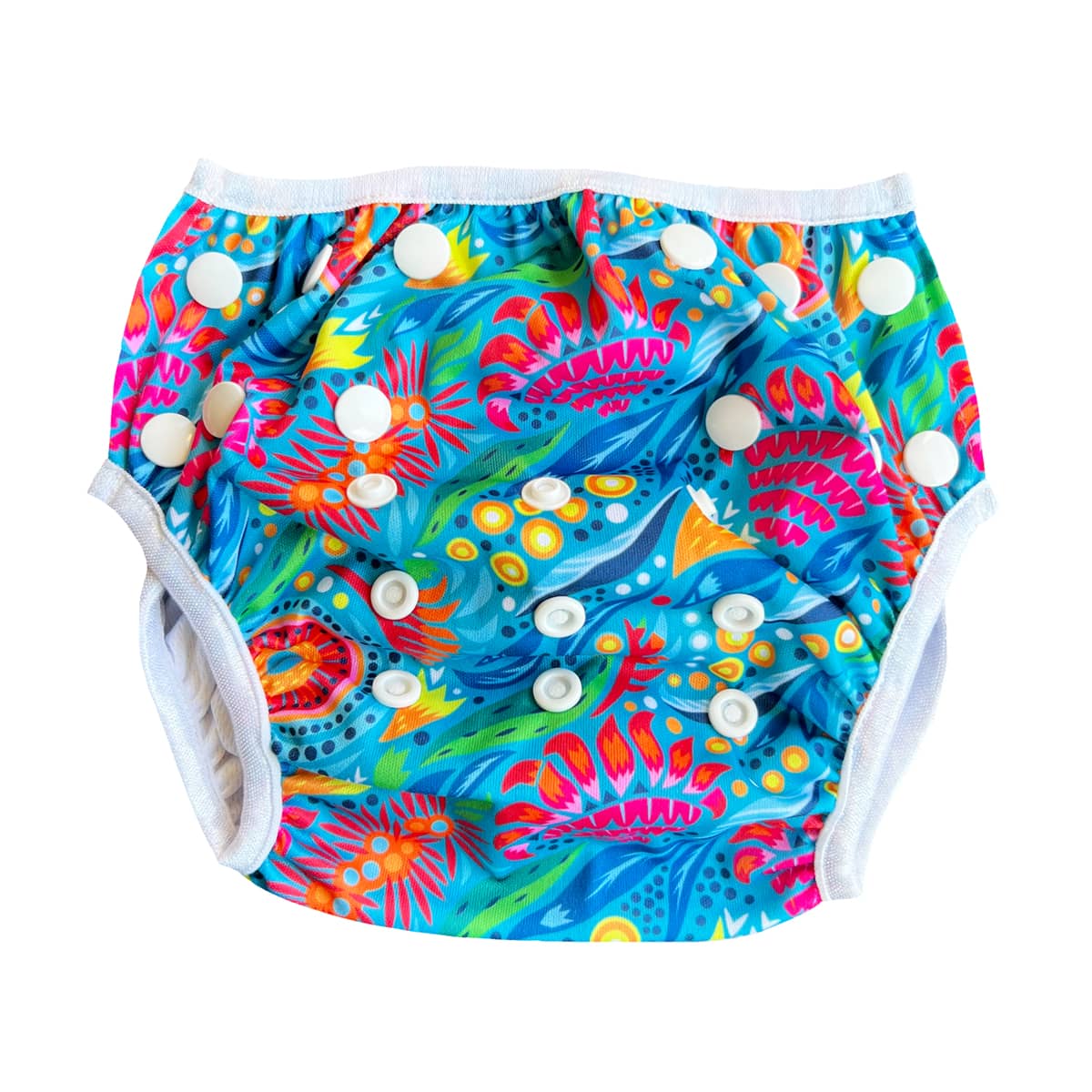 TicTasTogs Reusable Swim Nappy - Print - Bush Blooms