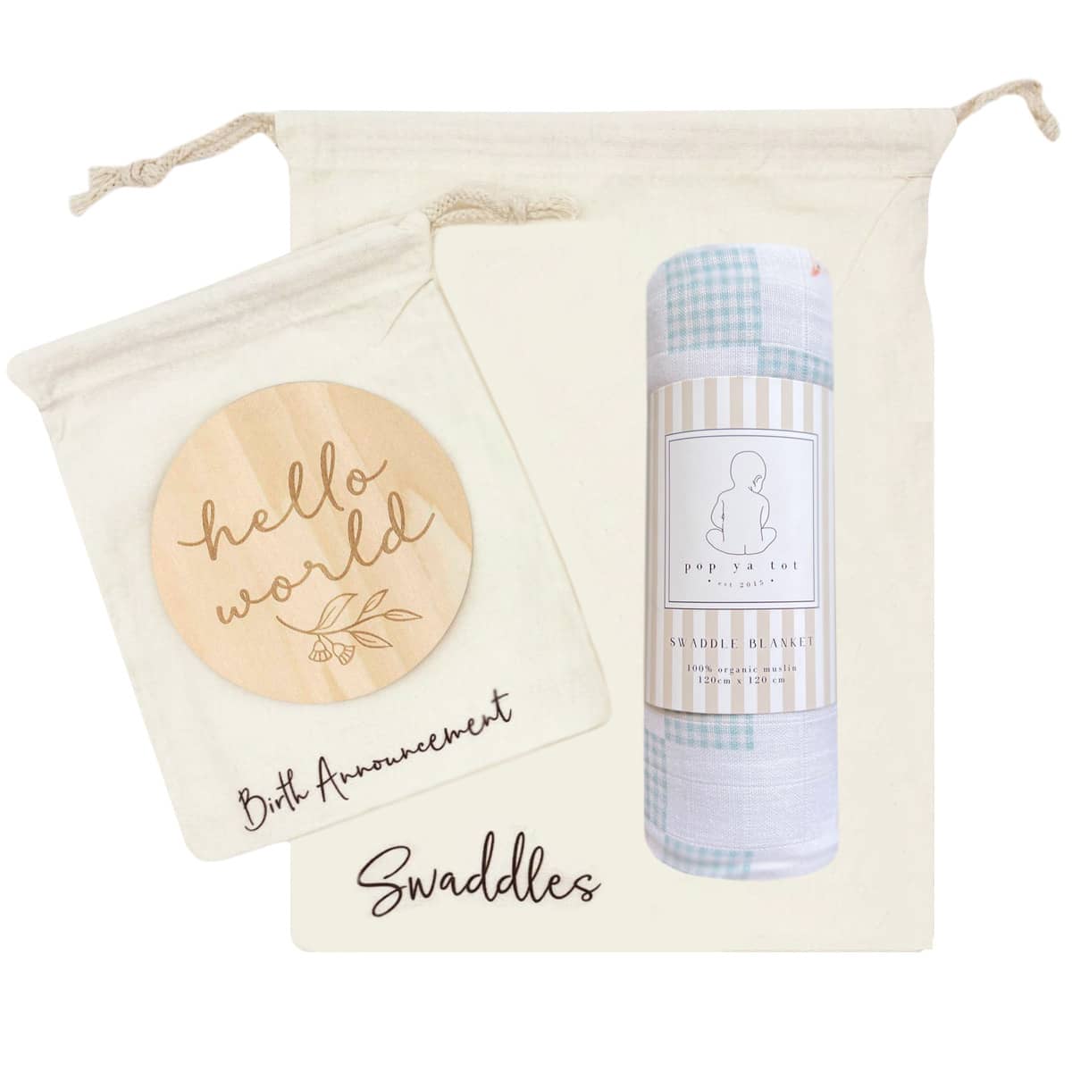 Timber Tinkers Hospital Bag Organisers + Swaddle Bag