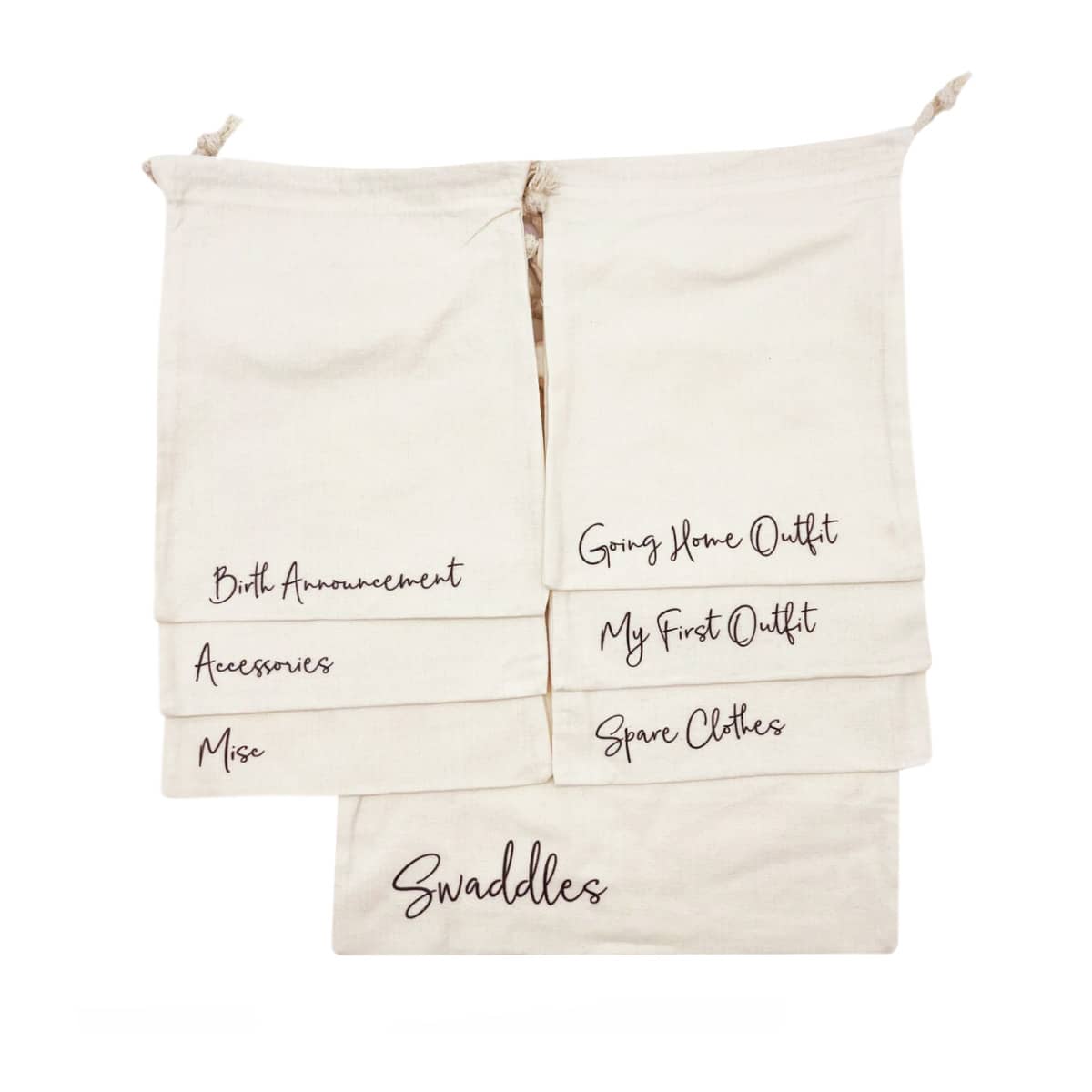 Timber Tinkers Hospital Bag Organisers + Swaddle Bag