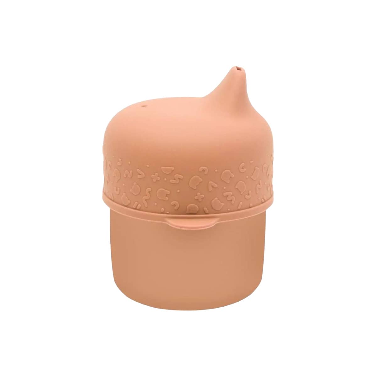 We Might Be Tiny Silicone Sippy Cup Set - Dark Peach