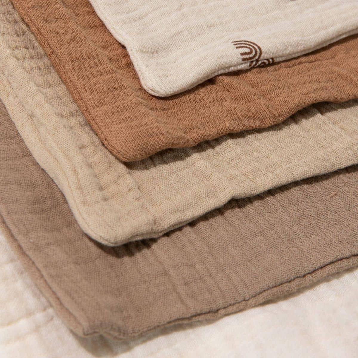 Zoe Sage Organic Muslin Wash Cloths - Dusty Dunes