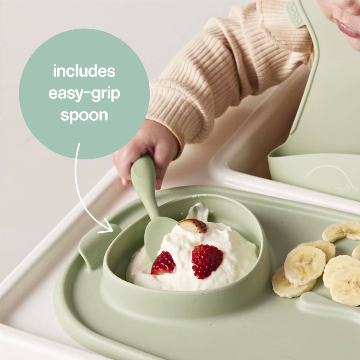 b.box Roll + Go Mealtime Mat - Sage