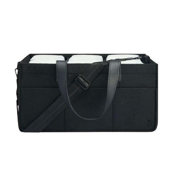 Bunnie Caddie Deluxe Nappy Organiser - Black