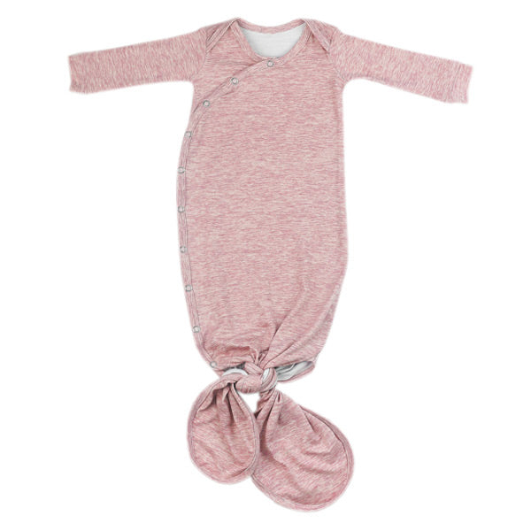 Copper Pearl Newborn Knotted Gown - Maeve