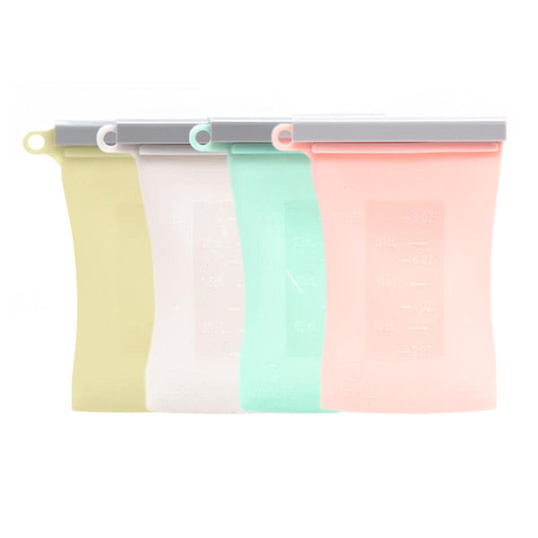 Junobie Reusable Silicone Breastmilk Storage Bags - 4pk