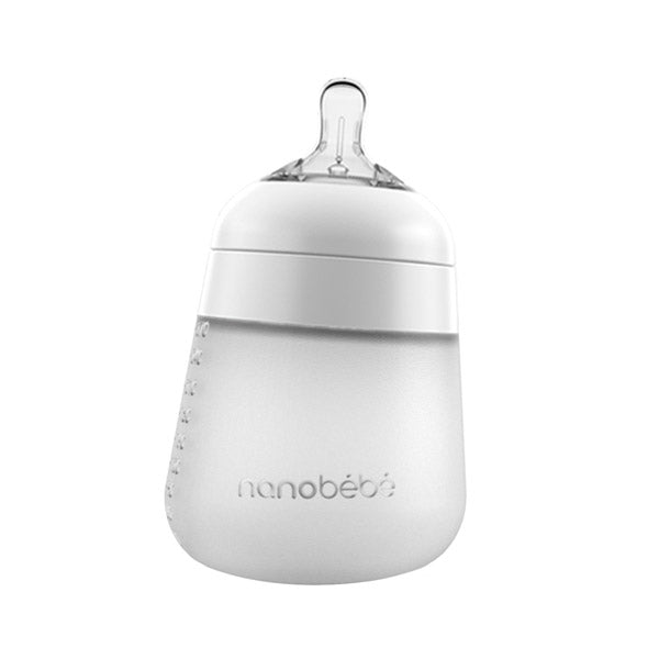 Nanobebe Flexy Silicone Bottle Single Pack - White