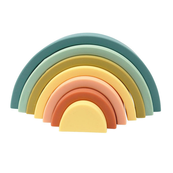 OB Designs Silicone Rainbow Stacker - Blueberry