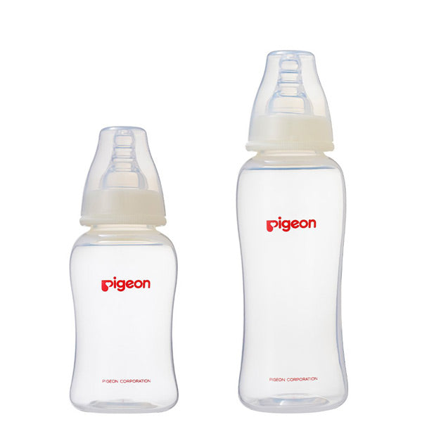 Pigeon Flexible Peristaltic Slim Neck Bottle - Premium Crystal Clear PP