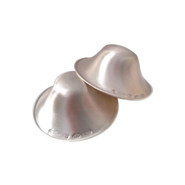 The Original Silver Nursing Cups - Nipple Shields for Nursing Newborn -  Newborn Essentials Must Haves - Soothe and Protect Your Nursing Nipples -  925