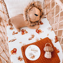 Snuggle Hunny Kids Fitted Bassinet Sheet and Change Pad Cover - Lion