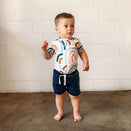 Snuggle Hunny Kids Short Sleeve Bodysuit - Rainbow Baby Organic