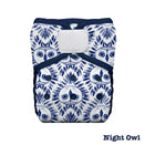 Thirsties Pocket One Size Cloth Nappy - Hook and Loop - Night Owl