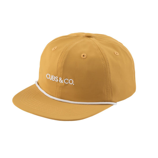 Cubs & Co. Quick Dry Nylon Snapback Hat - Yellow